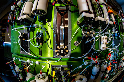 new molecule machine with hoses and tubes