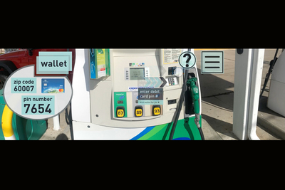 virtual reality gas pump