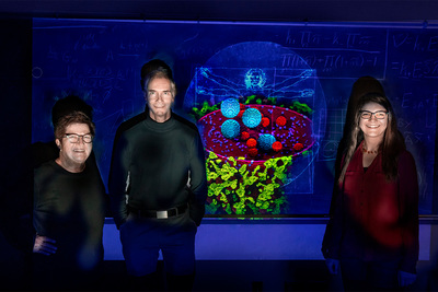 Chemistry team and projection of the computational model