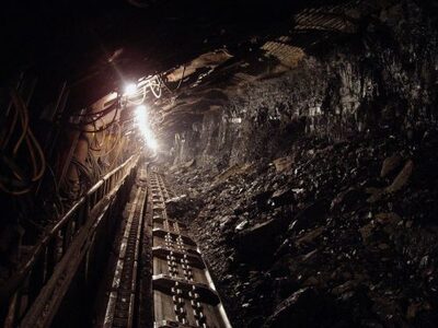 inside view of a coal mine