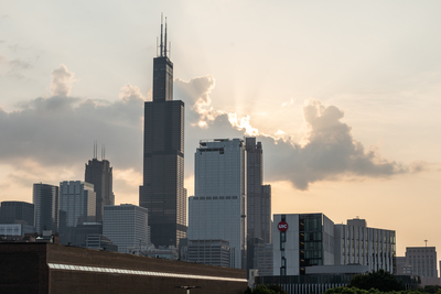 UIC skyline in early morning